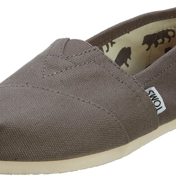 Tom's Classics Canvas Ash Flats Size US 11 M - Picture 3 of 4